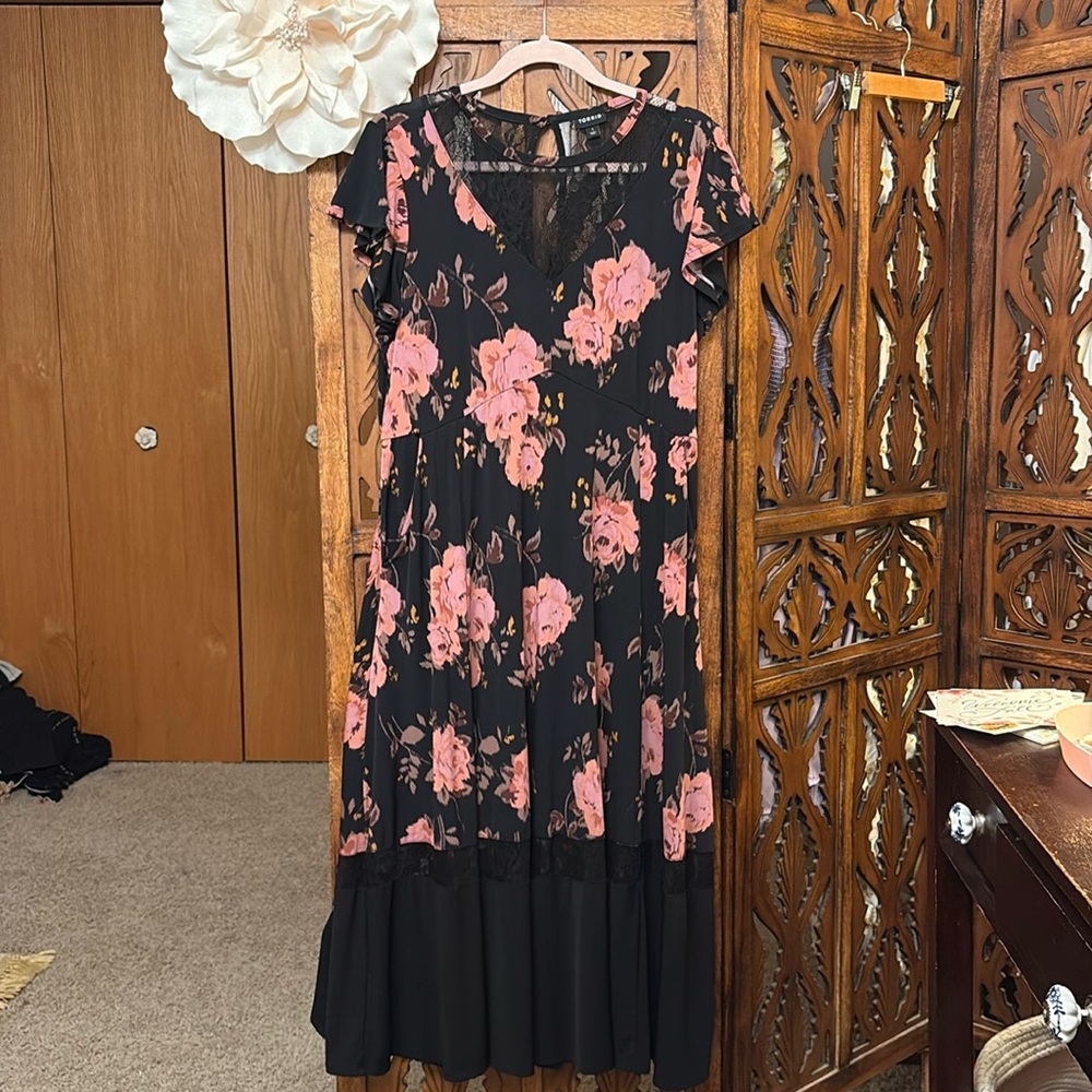 Pink Lace Dress Size XL